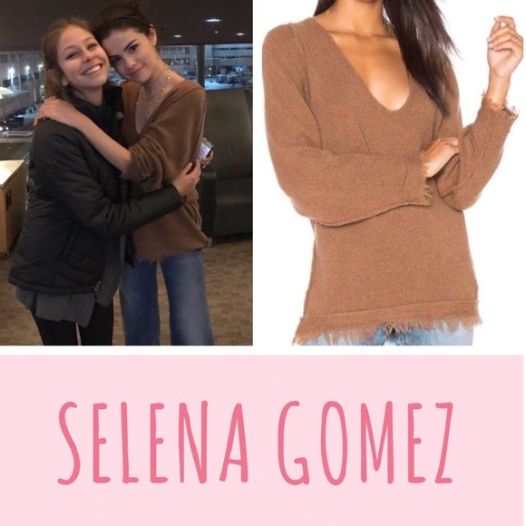 Free People Sweaters - Free People Irresistible Fringe Trim Sweater Brown